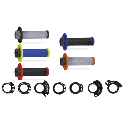 Poignées Progrip Lock On Double Density 708 Red Black 