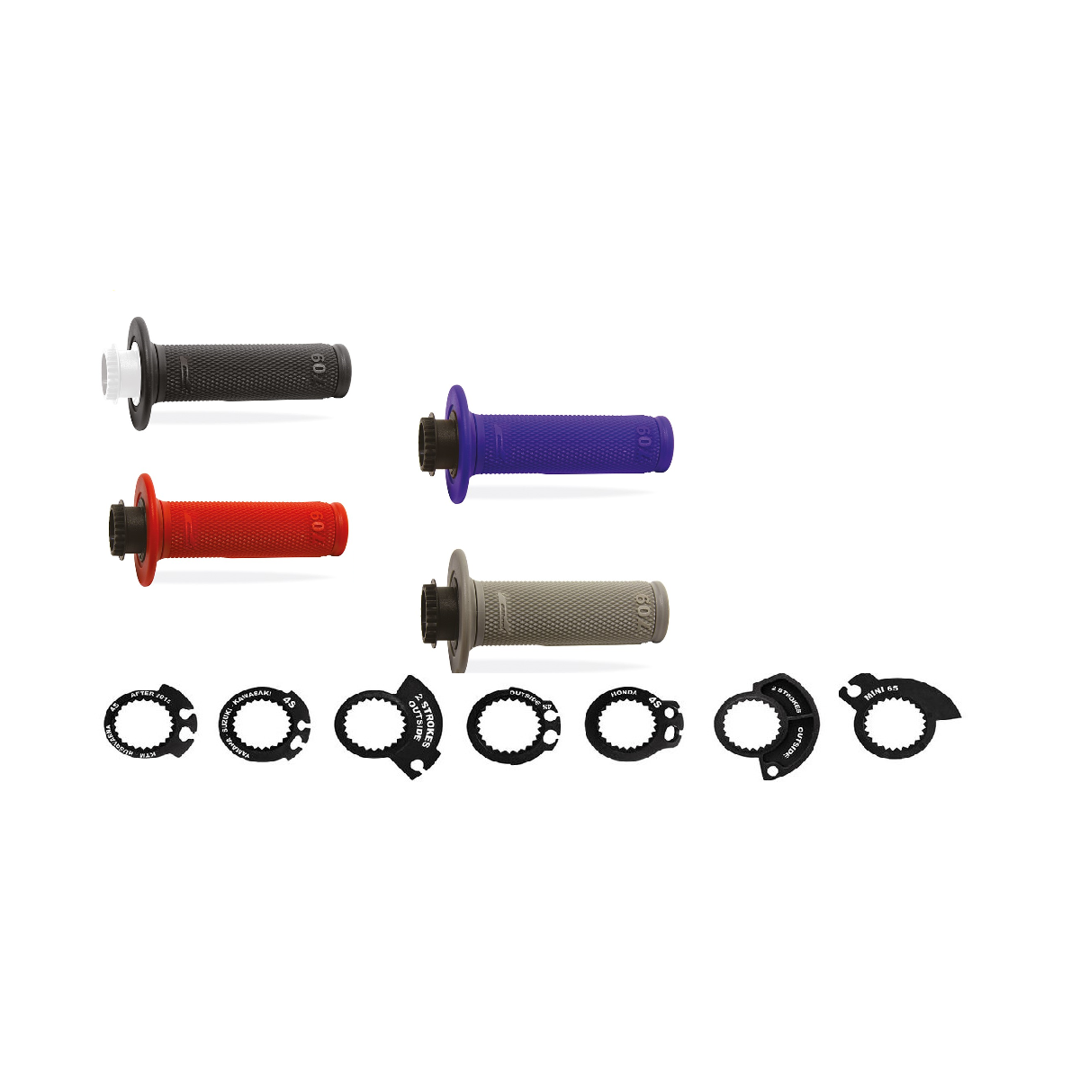 Poignées Progrip Lock On Single Density 709 Red 