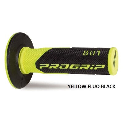 Poignées Progrip Double Density 801 Black Light Blue 