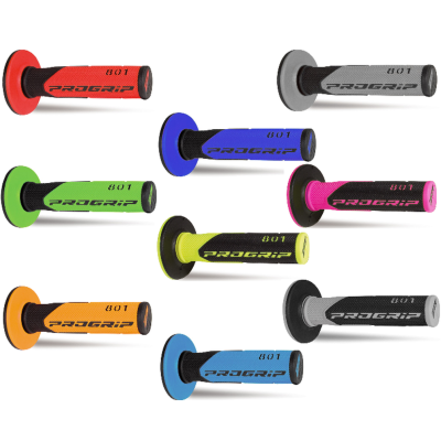 Poignées Progrip Double Density 801 Fuchsia Black 