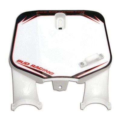 Plaque avant minibike US white background + 65/85 cc 