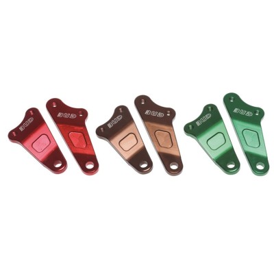 Patte moteur alu support culasse Bud 125 HVA CR/WR 09/13 Red (paire) 