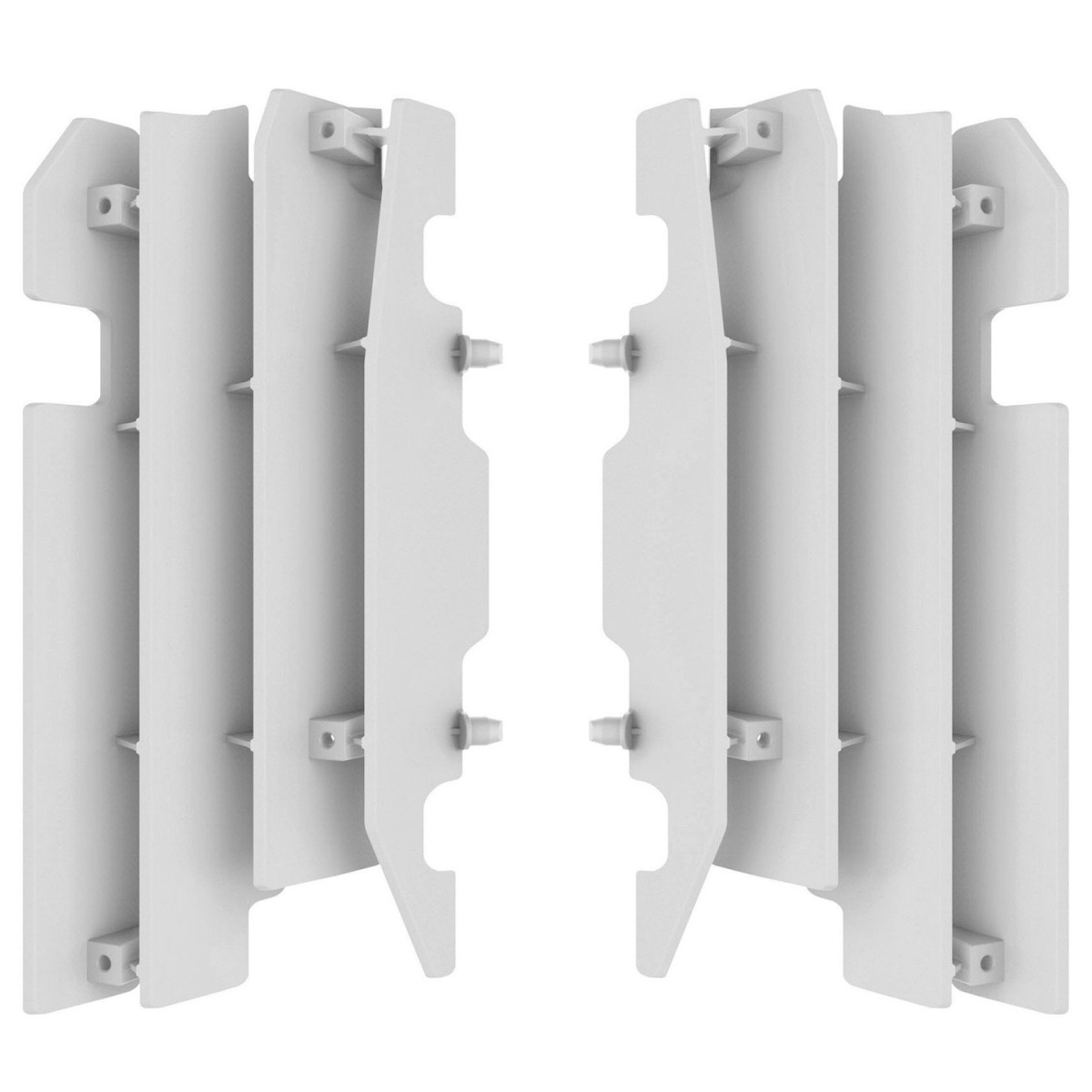 Grilles de radiateur Polisport CR 125/250 05/07 white-la paire 