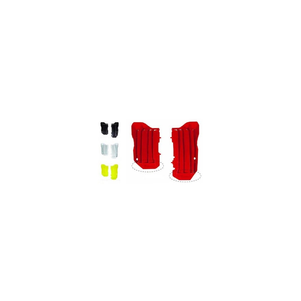 Grilles de radiateur Racetech CRF 250 20/22 Flo yellow-la paire 
