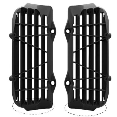 Grilles de radiateur Rtech KXF 450 16/23+250 KXF 21/24 Black-la paire 