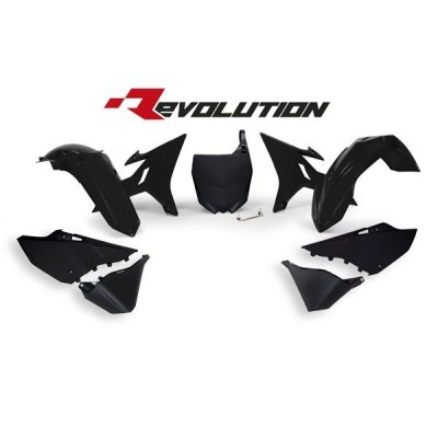 Kit plast REVOLUTION Sans Réservoir Yam 125/250 YZ 02/21 Flo yellow 