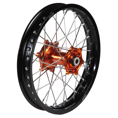 Roue arriere complete 85 YZ/RM silver/red PR 