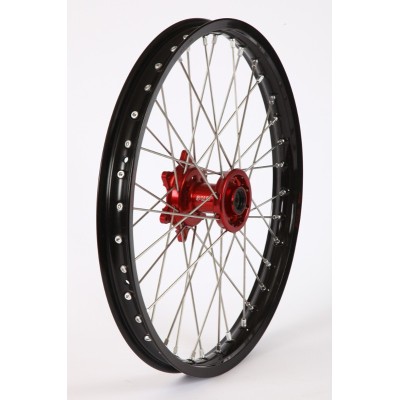 Roue arriere complete 85 YZ/RM silver/red PR 