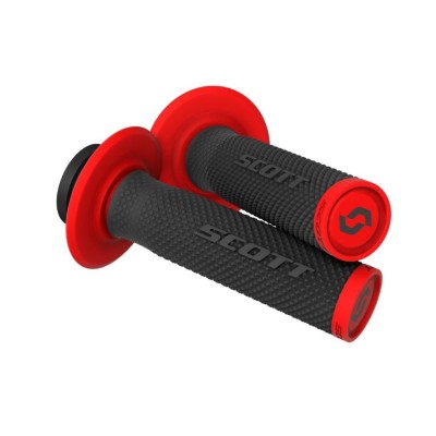 Poignée Scott SX II Lock on + Cam set Black / Red 