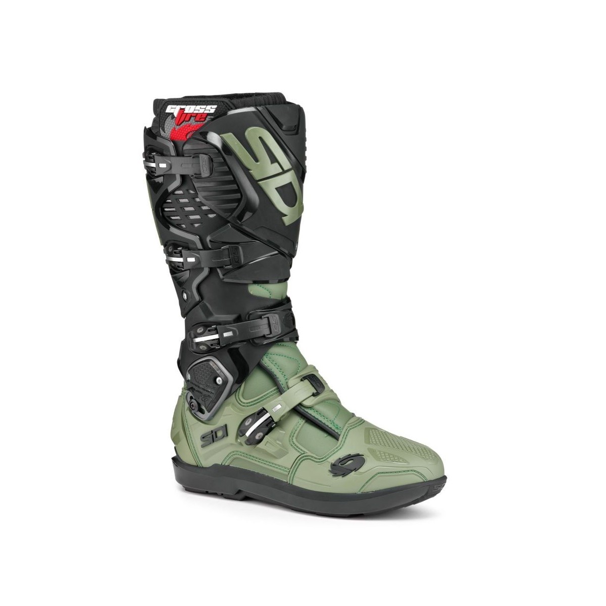 BOTTES SIDI CROSSFIRE 3 SRS ARMY/NOIR 