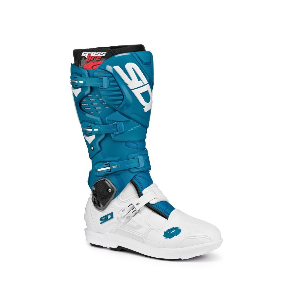 BOTTES SIDI CROSSFIRE 3 SRS BLANC/PETROLE 
