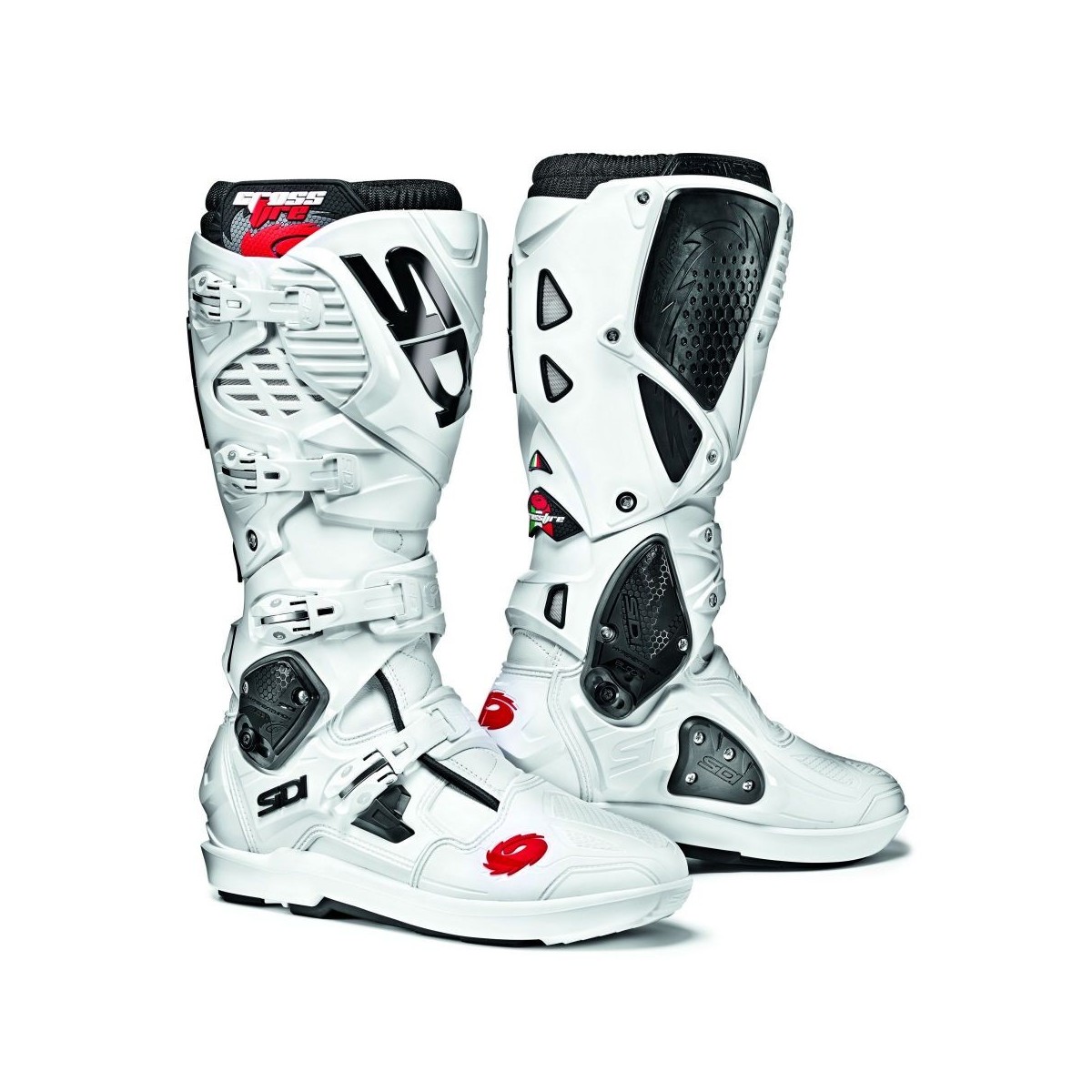 BOTTES SIDI CROSSFIRE 3 SRS BLANC/BLANC 
