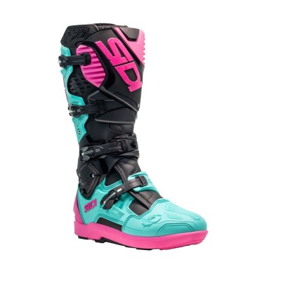 BOTTES SIDI CROSSFIRE 3 SRS NOIR/MINT/ROSE 
