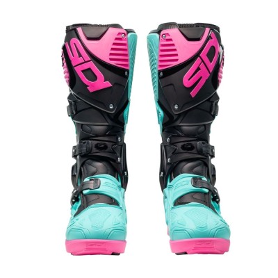 BOTTES SIDI CROSSFIRE 3 SRS NOIR/MINT/ROSE 