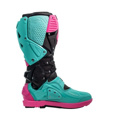 BOTTES SIDI CROSSFIRE 3 SRS NOIR/MINT/ROSE 