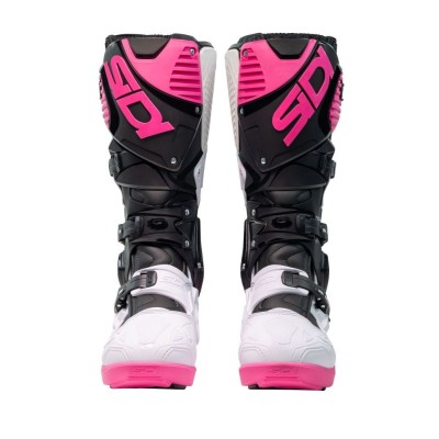 BOTTES SIDI CROSSFIRE 3 SRS NOIR/BLANC/ROSE 