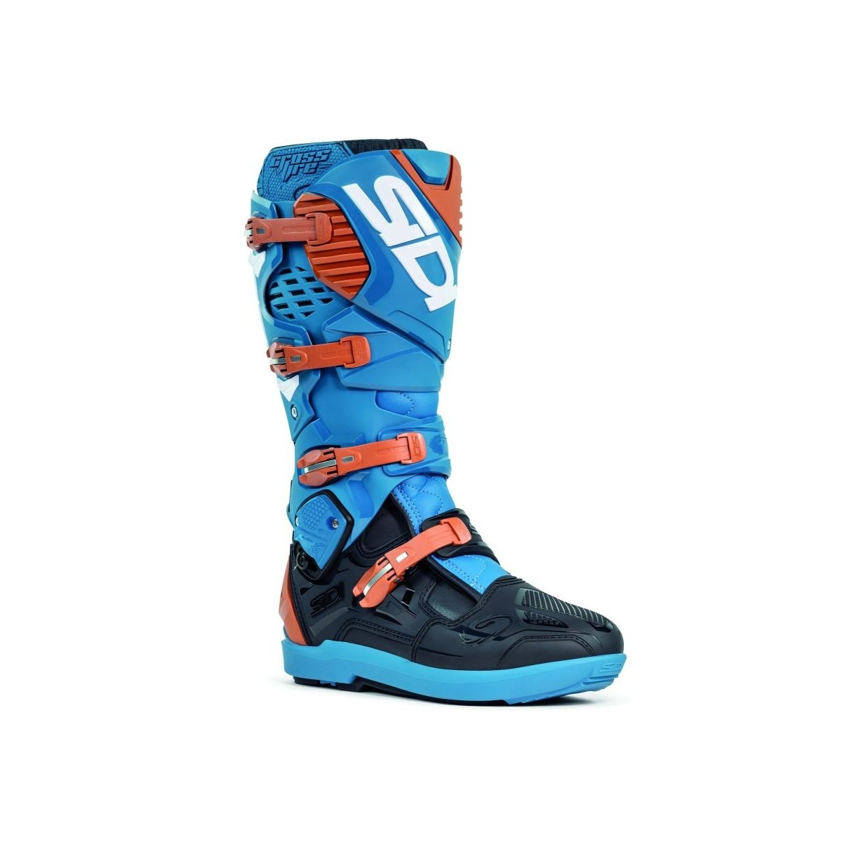 BOTTES SIDI CROSSFIRE 3 SRS BLEU PETROLE/BRONZE 