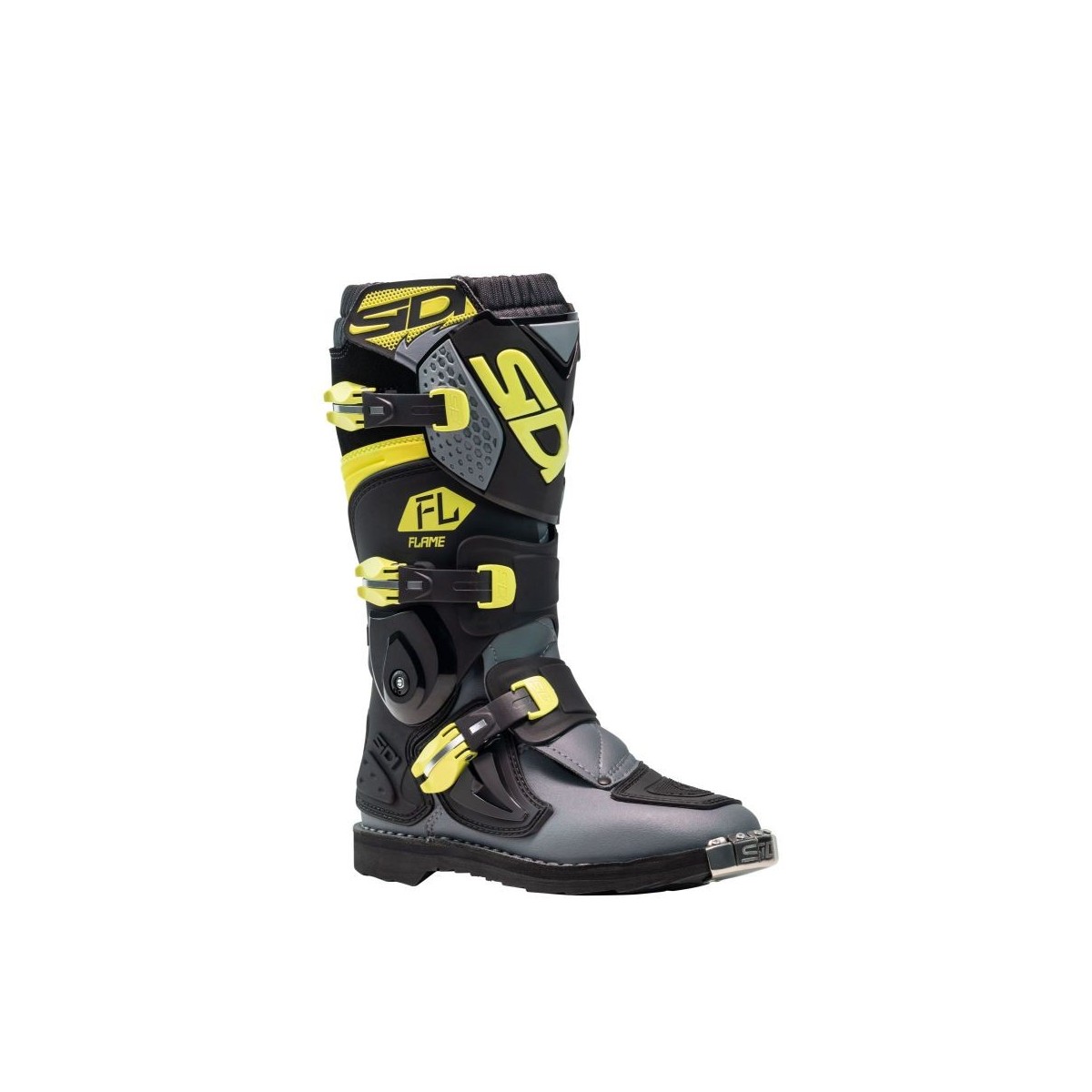 BOTTES SIDI FLAME JUNIOR NOIR/LIME 