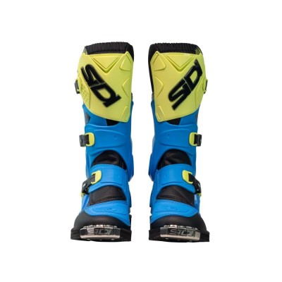 BOTTES SIDI FLAME JUNIOR BLEU CLAIR/LIME/NOIR 