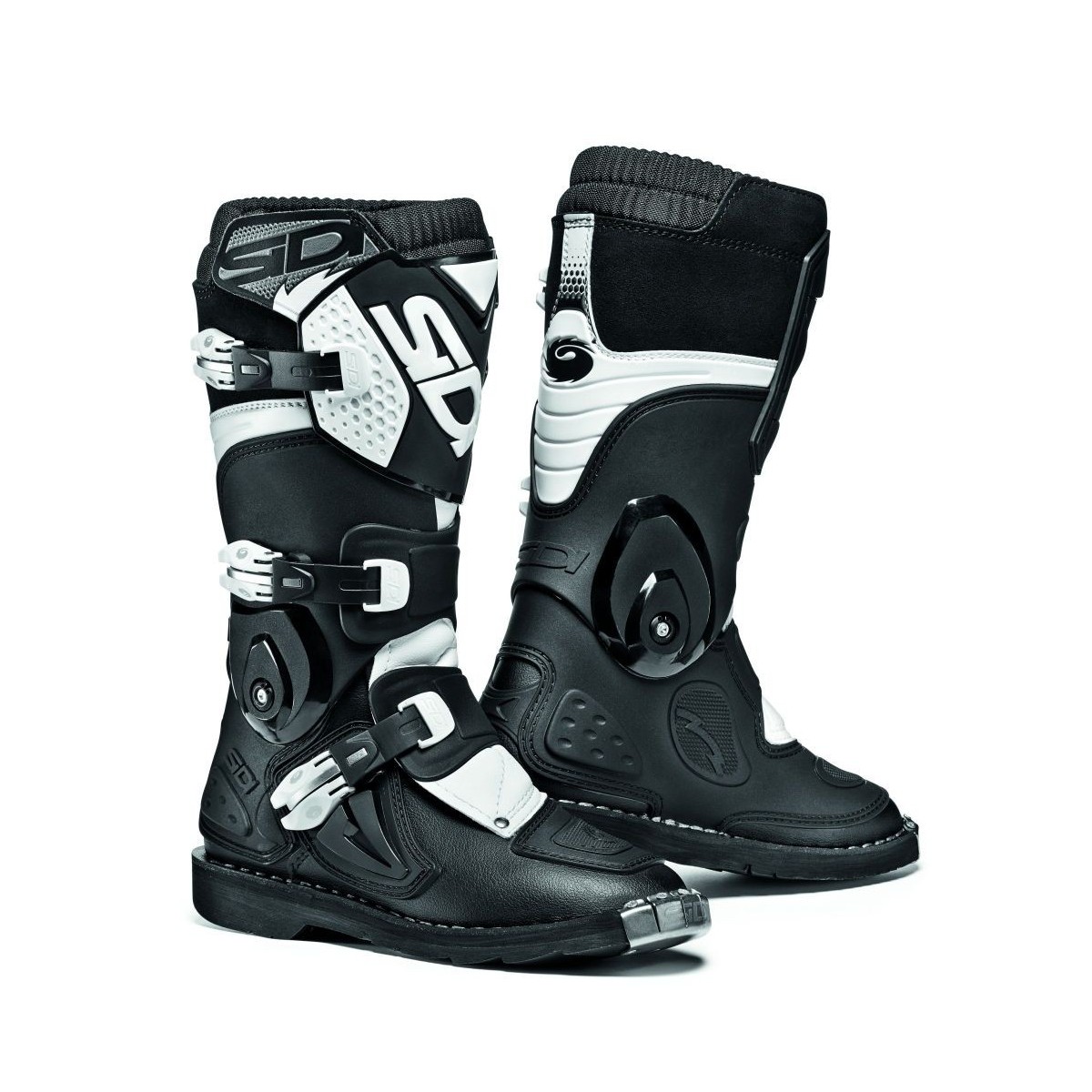 BOTTES SIDI FLAME JUNIOR NOIR/BLANC 