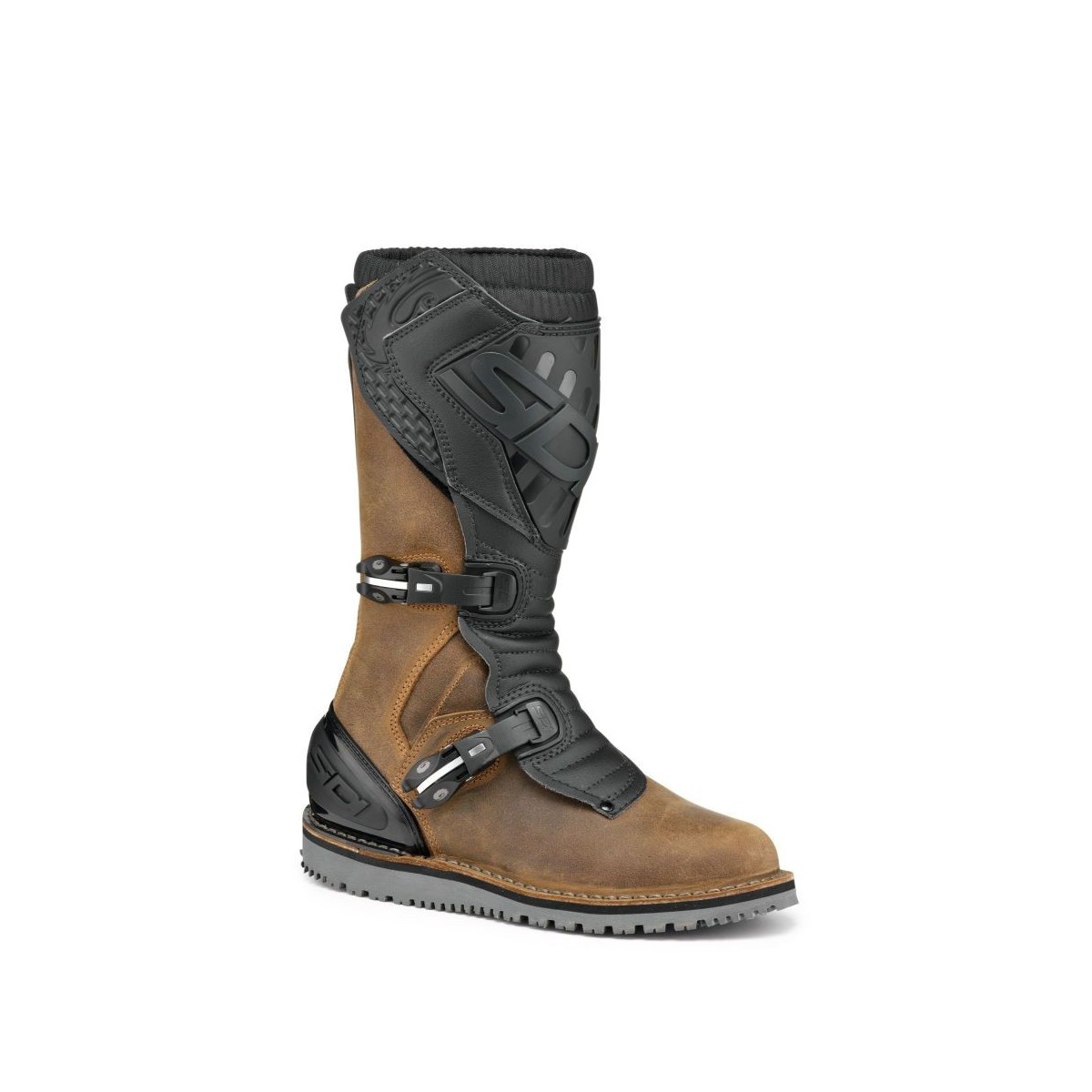 BOTTES SIDI TRIAL ZERO.2 BRUN TABAC/NOIR 