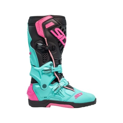 BOTTES SIDI CROSSAIR MINT/NOIR/ROSE 