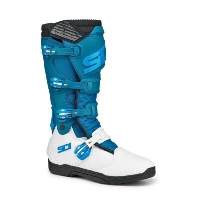 BOTTES SIDI X POWER SC LEI BLANC/PETROLE/BLEU CLAIR 