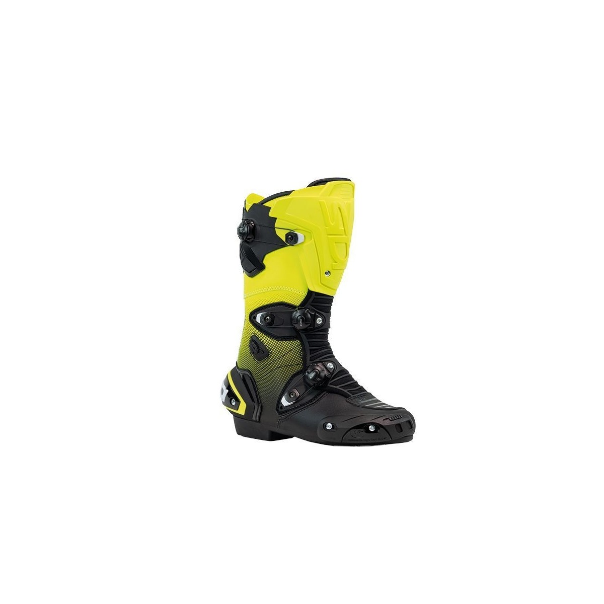 BOTTES SIDI MAG-1 NOIR/JAUNE 