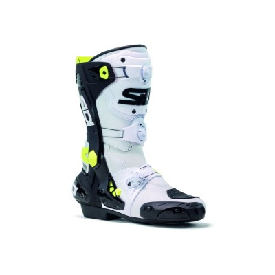 BOTTES SIDI REX BLANC/NOIR/JAUNE 