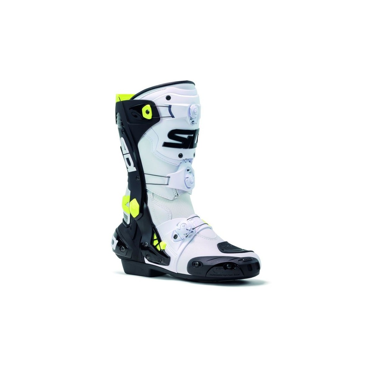 BOTTES SIDI REX BLANC/NOIR/JAUNE 