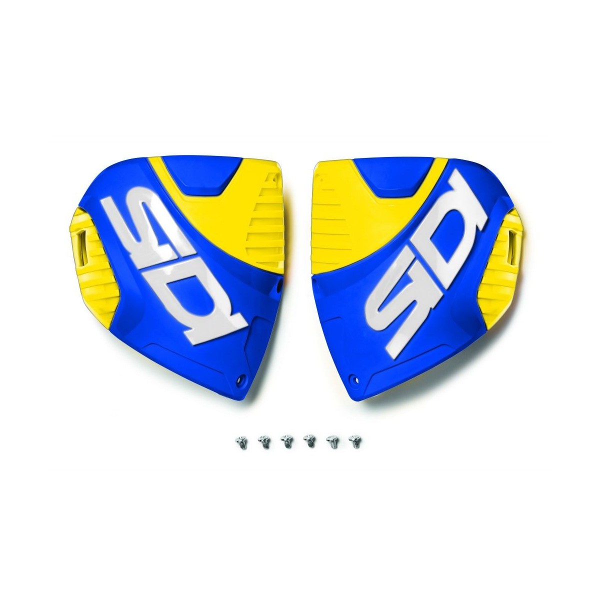 153-PLAQUE TIBIALE CF3 BLEU/JAUNE FLUO 