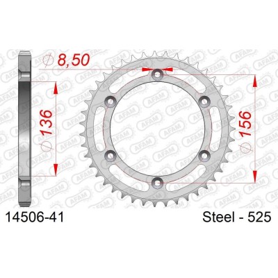 COURONNE ACIER AFAM #525 14506 