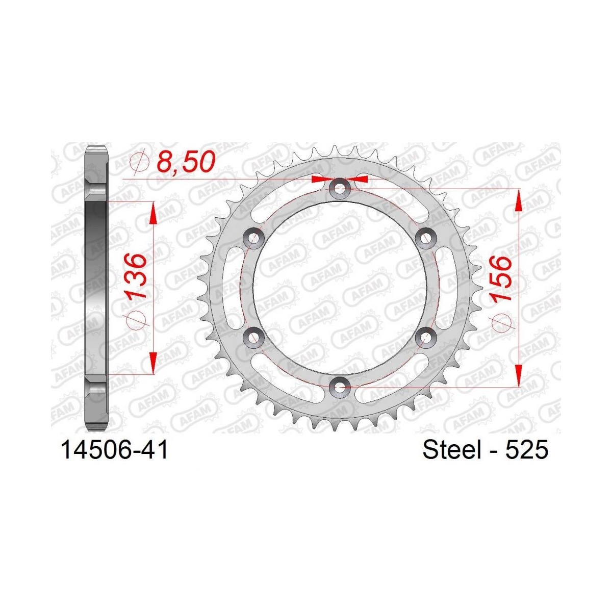 COURONNE ACIER AFAM #525 14506 